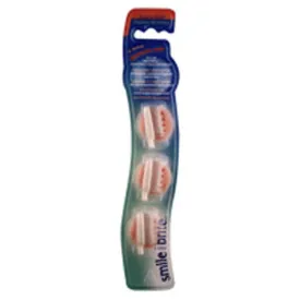 Replacement Heads Natural Double-Tip X-Soft 3 heads By Smile Brite